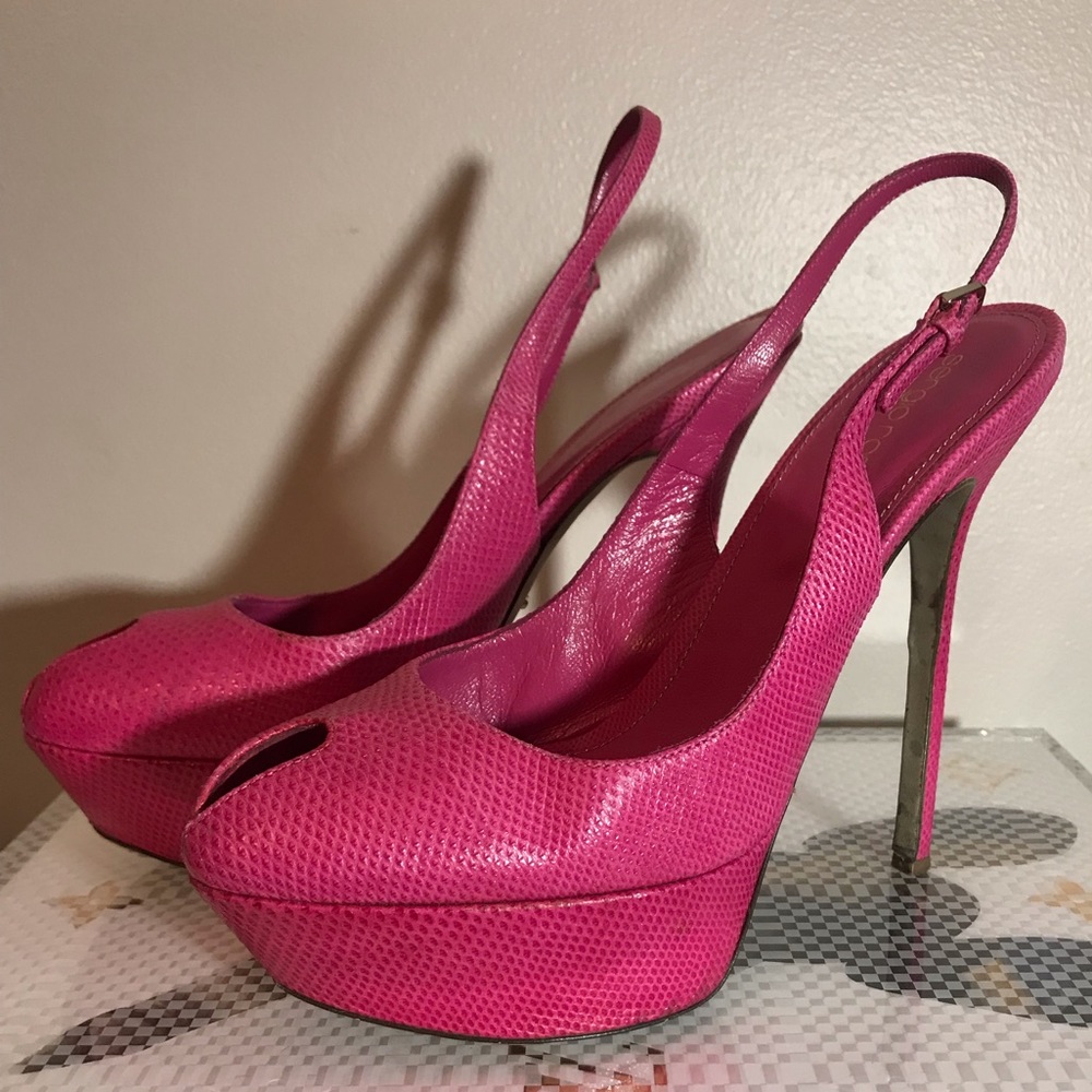Sergio Rossi platform sling back pumps, 39